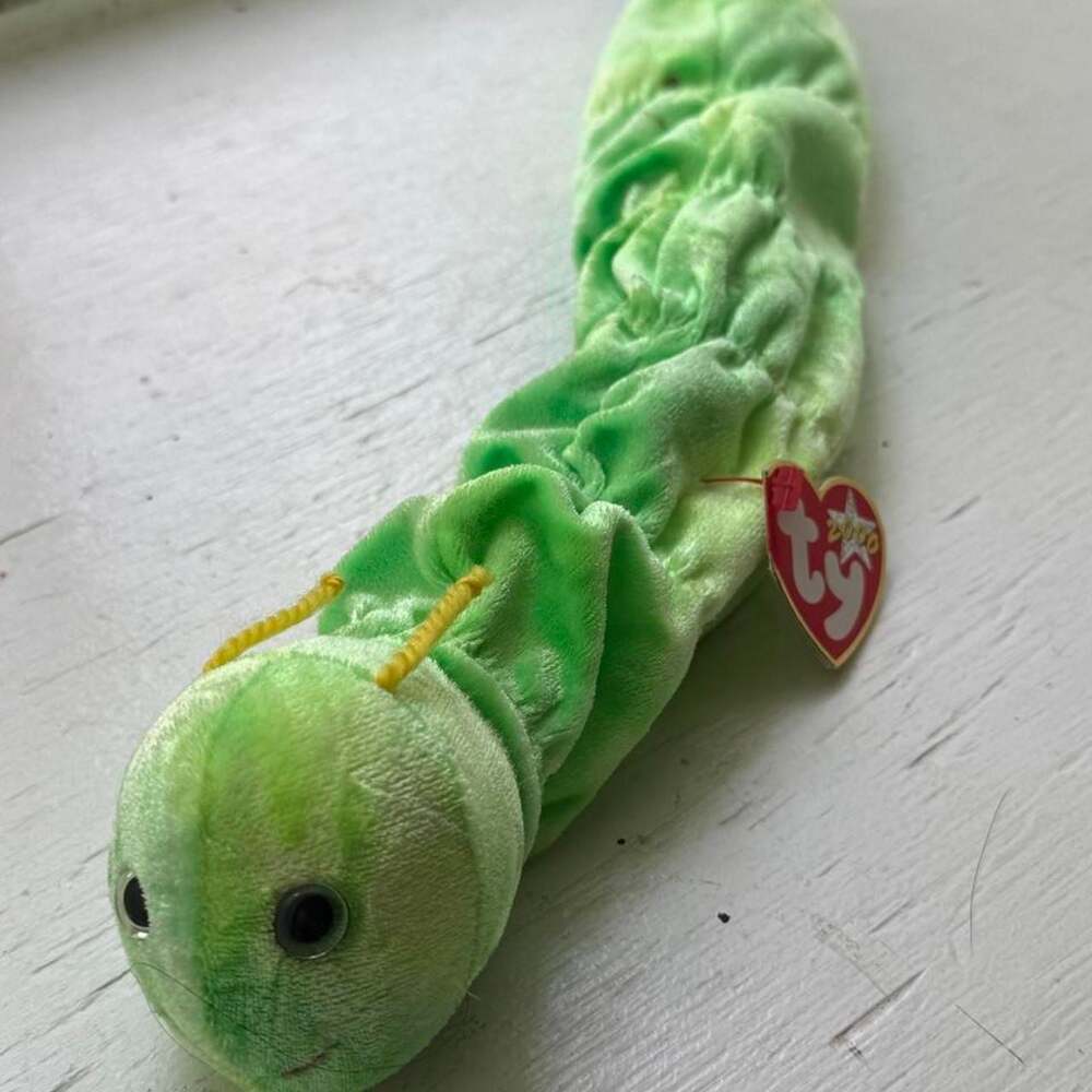 Ty Beanie Baby Vintage Squirmy The Worm Plush Toy